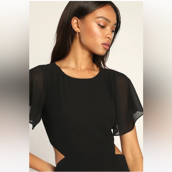 Lulus Garden Bliss Black Cutout Maxi Dress - Picture 4 of 8